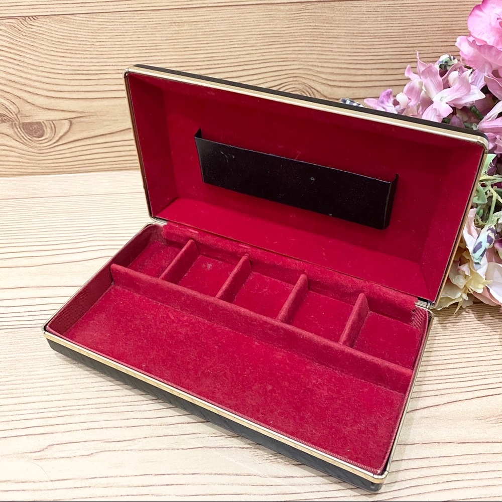 Vintage Jewelry Organizer Clutch Travel Hard Case
